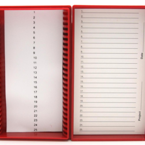 25-PLACE MICROSCOPE SLIDE BOX