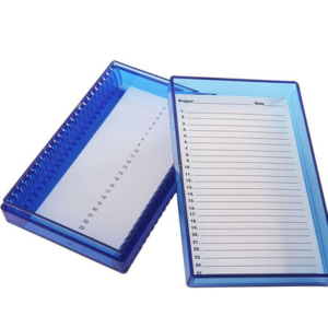 25-PLACE LOW TEMPERATURE MICROSCOPE SLIDE BOX