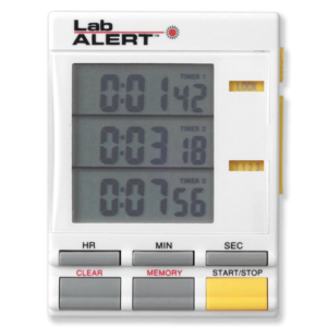 LABORATORY TRIPLE TIMER, CLOCK  DISPENSER