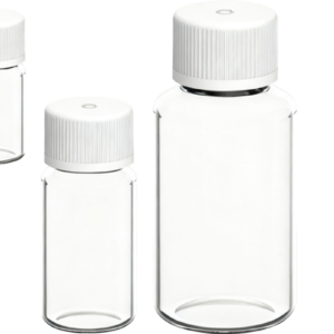 Diagnostic Vial with Grey Cap, PETG, Sterile,Tray