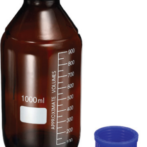 Reagent Bottles - Graduated, Screw Cap, Amber