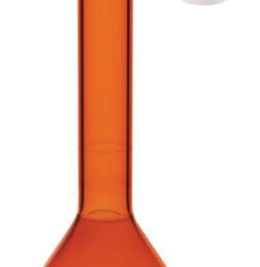 Flasks - Volumetric, Amber with PE & Glass Penny Head Stopper, Class-A & Individual Work Certificate