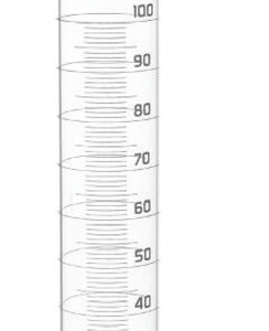 Graduated Cylinders - Glass, Class-B with Hexagonal Base Blue Graduated