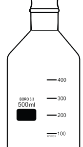 Quartz Reagent Bottle With Hollow I/C Stopper