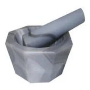 Agate Mortar and Pestle Grey